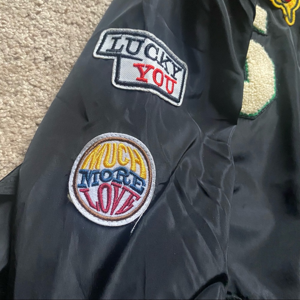 Cute Dinosaur Patch Bomber Jacket - image 6